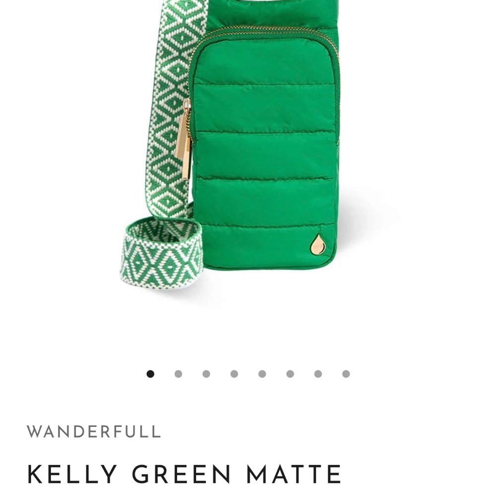 Wander Vibrant Green Crossbody Bag